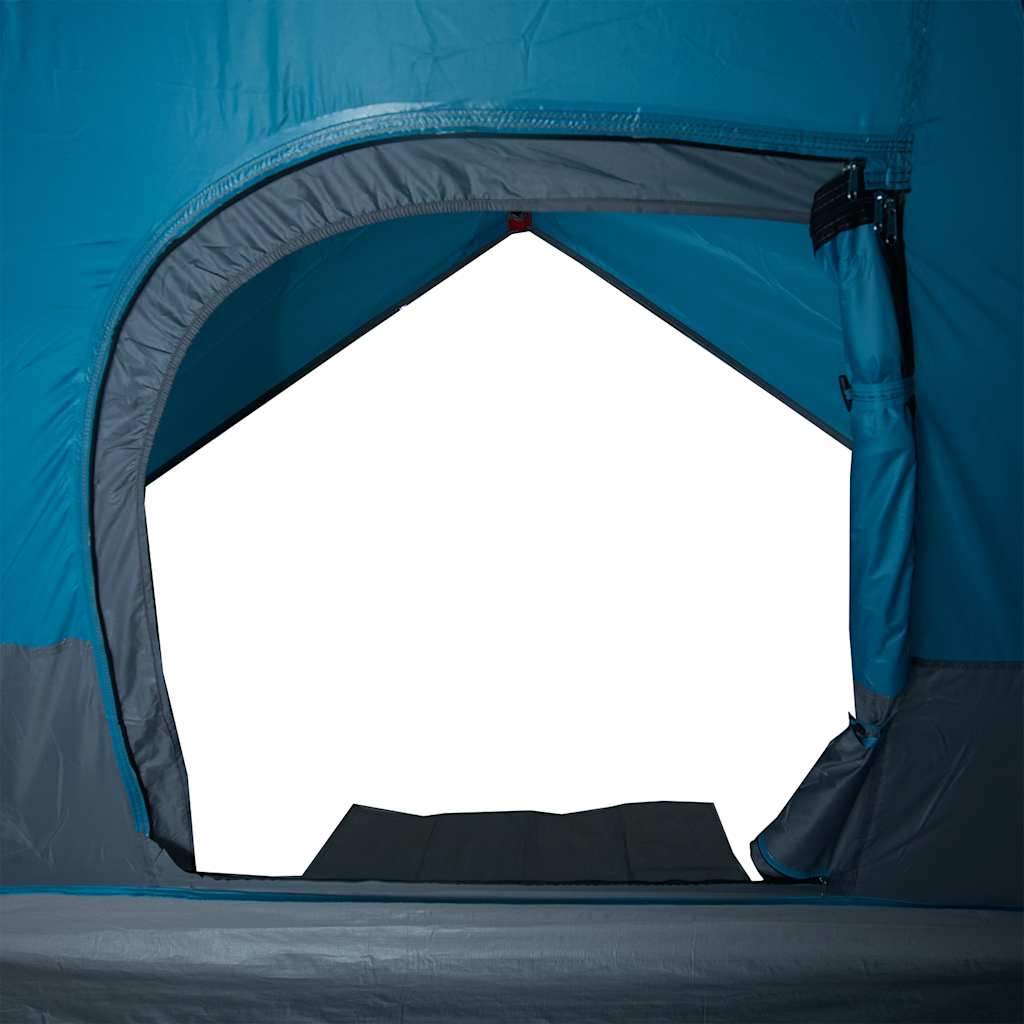Kuppeltelt For Camping 4 Personer Blå Vanntett