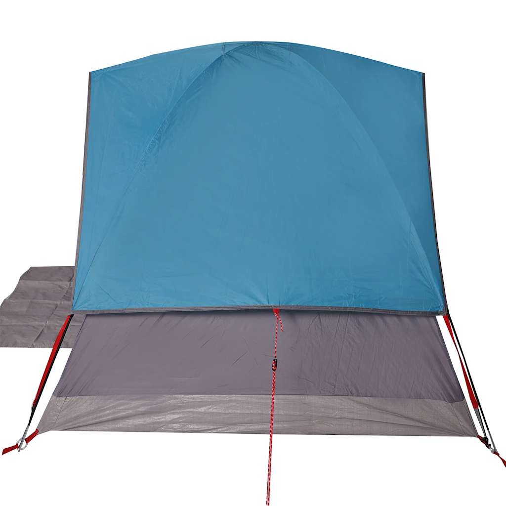 Kuppeltelt For Camping 4 Personer Blå Vanntett