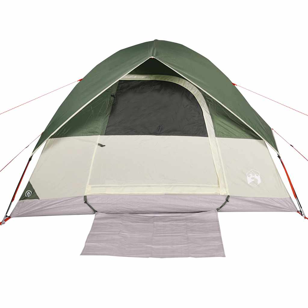 Kuppeltelt For Camping 6 Personer Grønn Vanntett