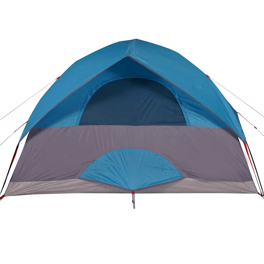 Kuppeltelt For Camping 6 Personer Blå Vanntett