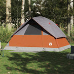 Kuppeltelt For Camping 6 Personer Oransje Vanntett