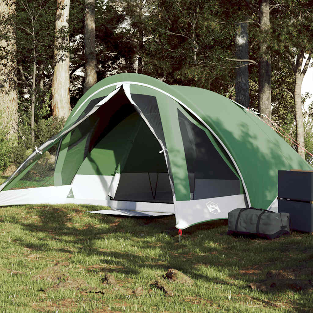 Campingtelt 4 Personer Grønn Vanntett