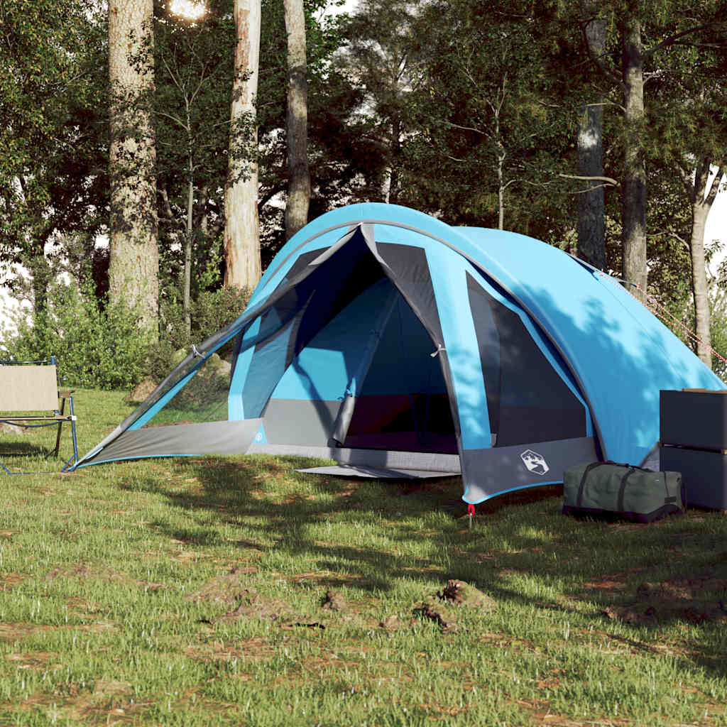 Campingtelt 4 Personer Blå Vanntett