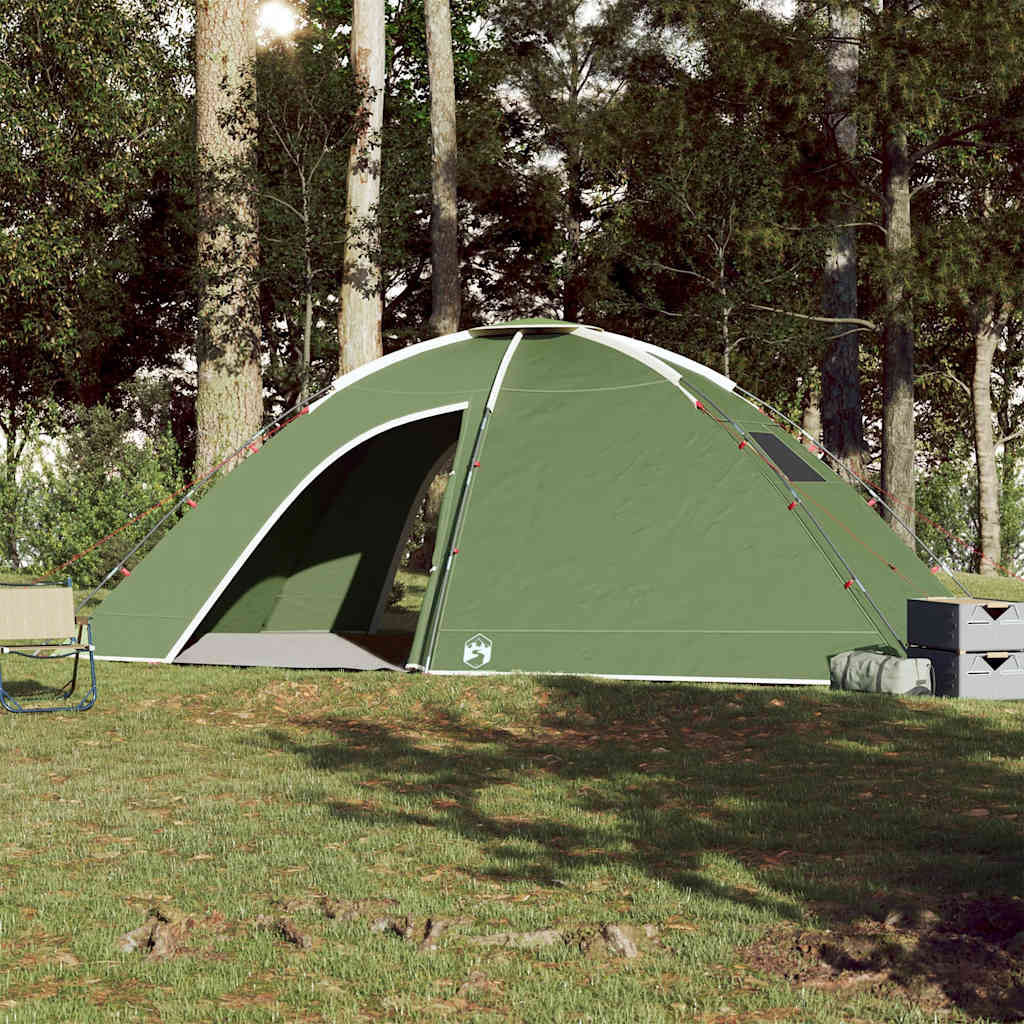 Campingtelt 8 Personer Grønn Vanntett