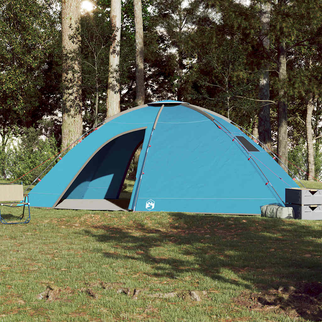 Campingtelt 8 Personer Blå Vanntett