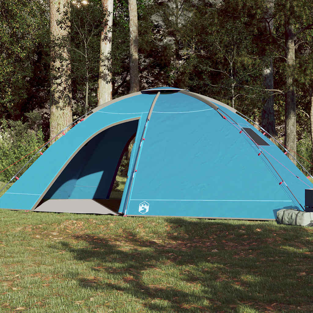 Campingtelt 8 Personer Blå Vanntett