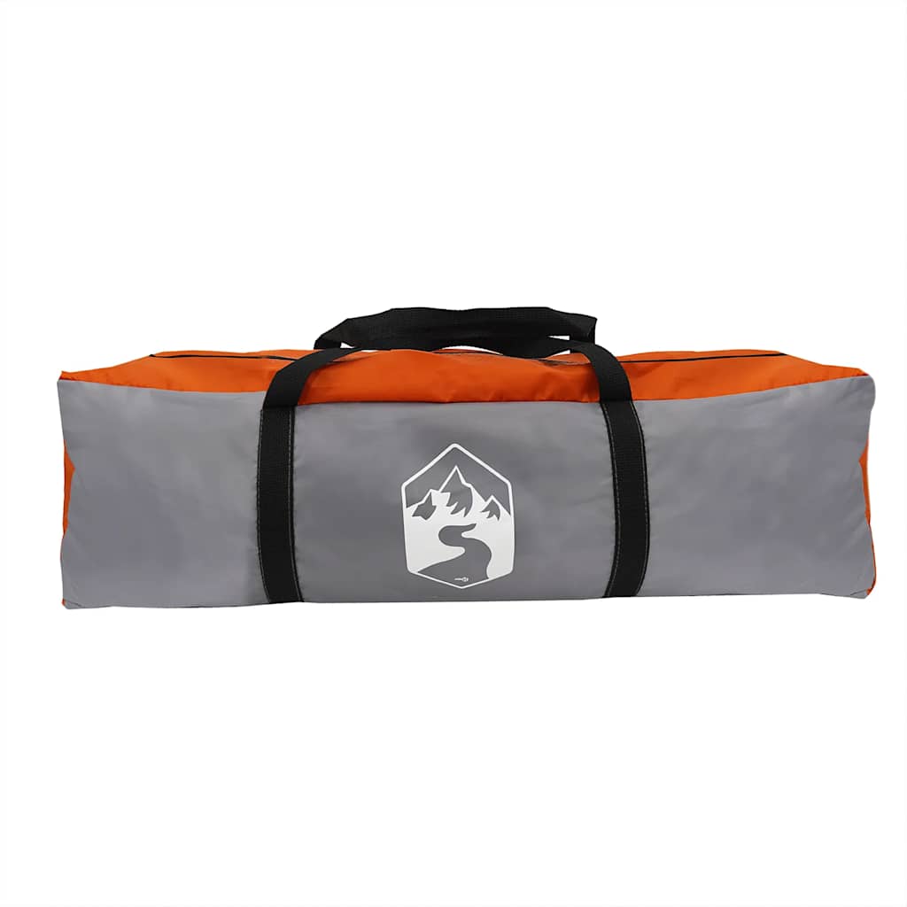 Tunneltelt For Camping 8 Personer Oransje Vanntett