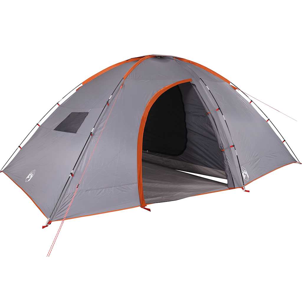 Tunneltelt For Camping 8 Personer Oransje Vanntett