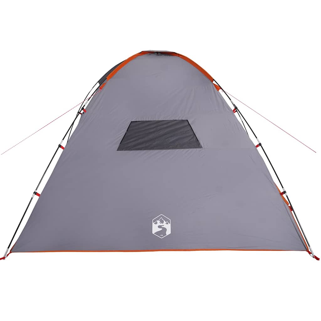 Tunneltelt For Camping 8 Personer Oransje Vanntett