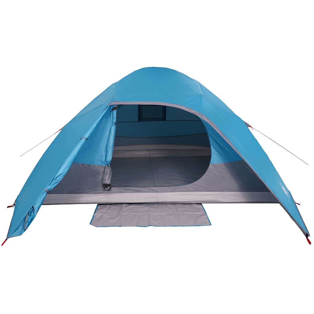 Kuppeltelt For Camping 4 Personer Blå Vanntett
