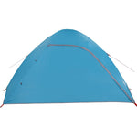 Kuppeltelt For Camping 4 Personer Blå Vanntett