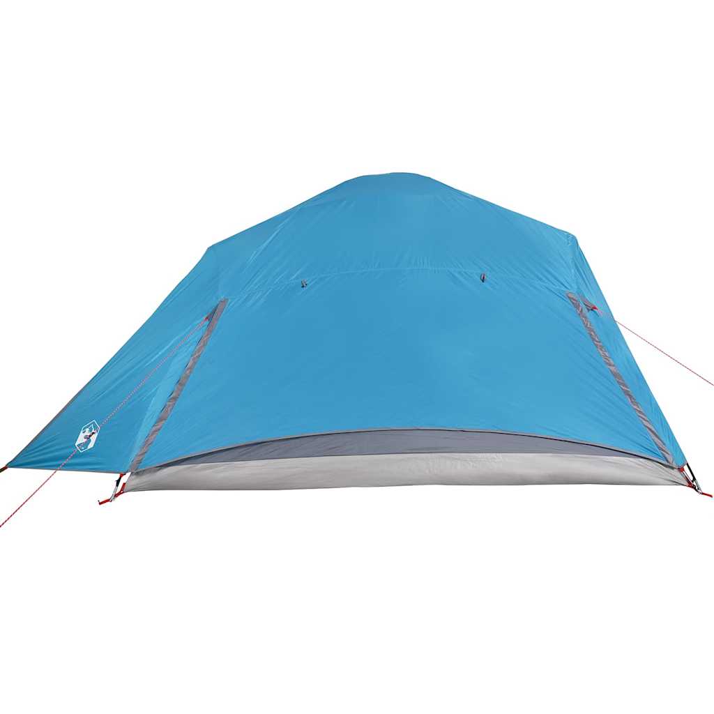 Kuppeltelt For Camping 4 Personer Blå Vanntett