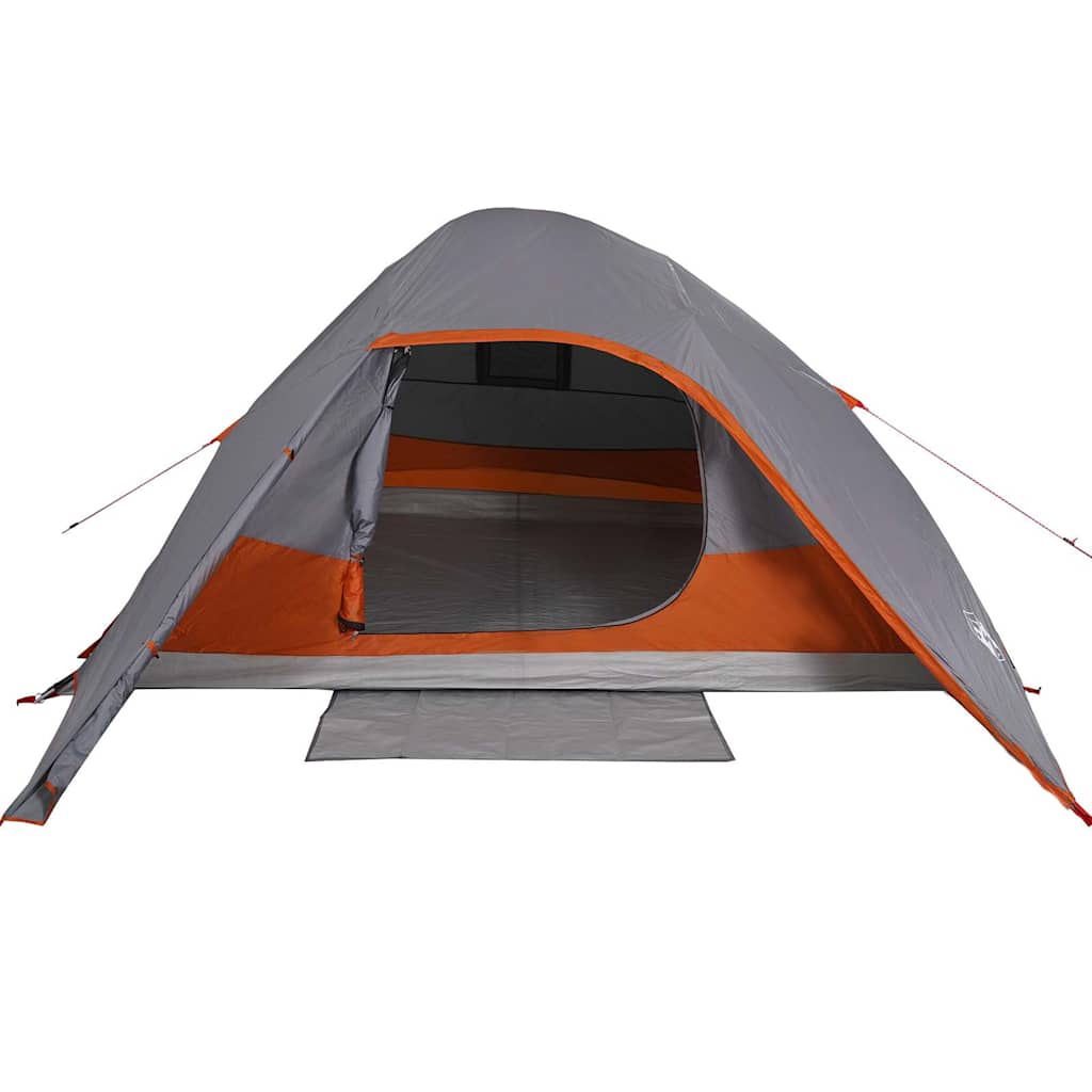 Kuppeltelt For Camping 4 Personer Grå Vanntett
