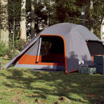 Kuppeltelt For Camping 4 Personer Grå Vanntett