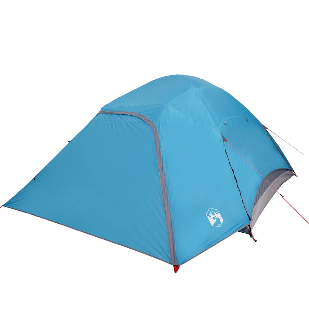 Kuppeltelt For Camping 6 Personer Blå Vanntett