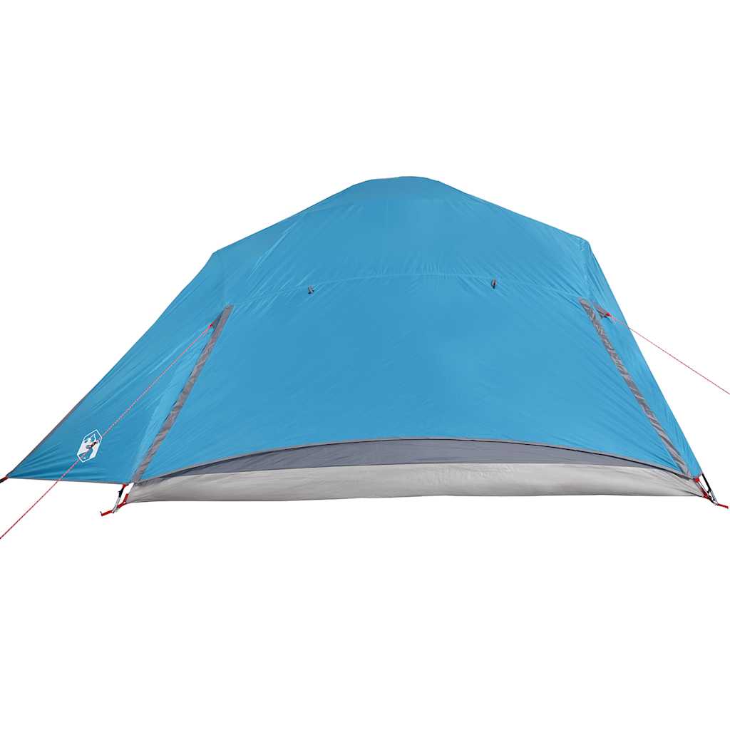 Kuppeltelt For Camping 6 Personer Blå Vanntett