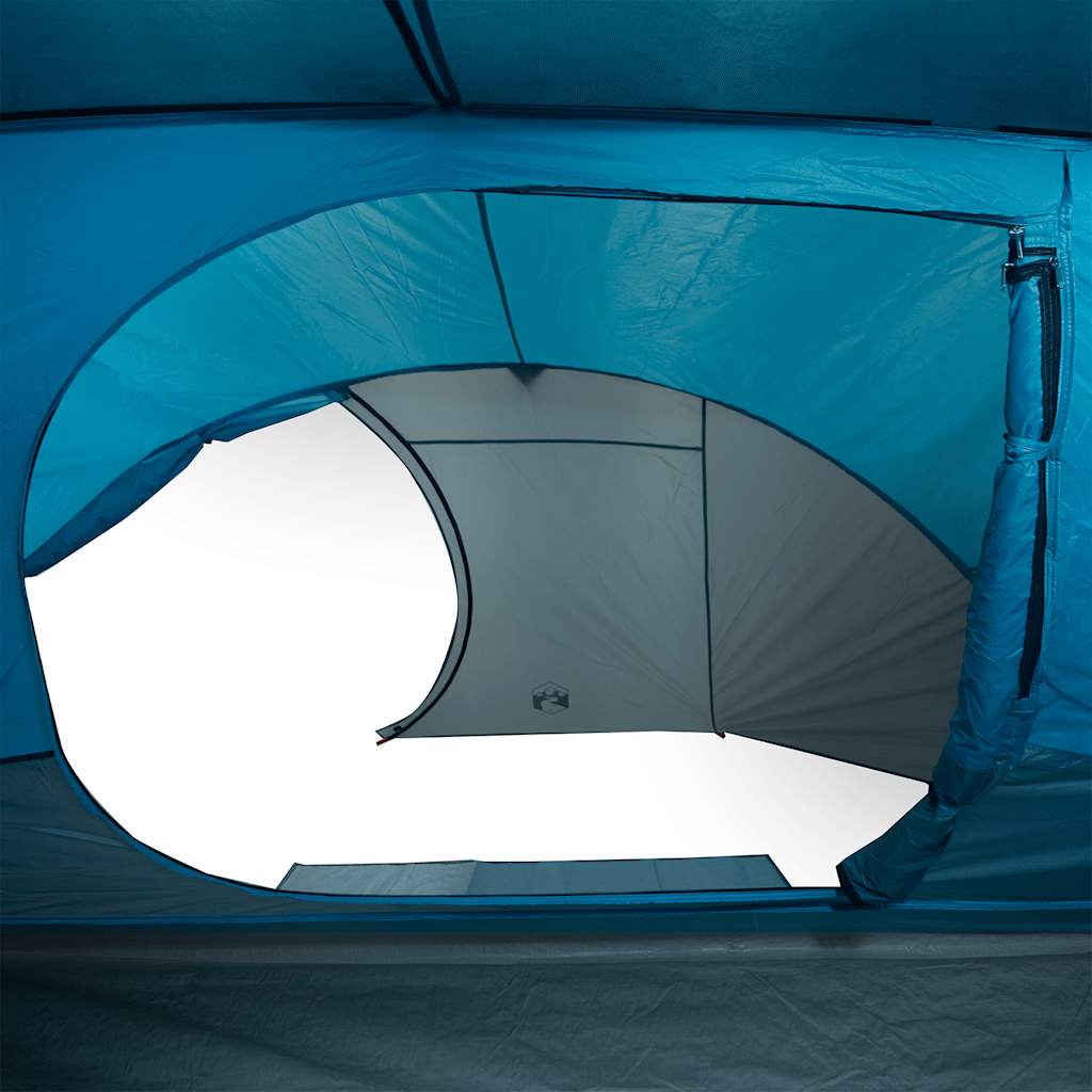 Kuppeltelt For Camping 4 Personer Blå Vanntett