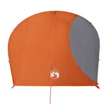 Kuppeltelt For Camping 4 Personer Oransje Vanntett