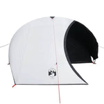 Kuppeltelt For Camping 4 Personer Hvit Blendingsstoff Vanntett