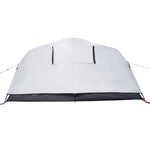 Kuppeltelt For Camping 4 Personer Hvit Blendingsstoff Vanntett
