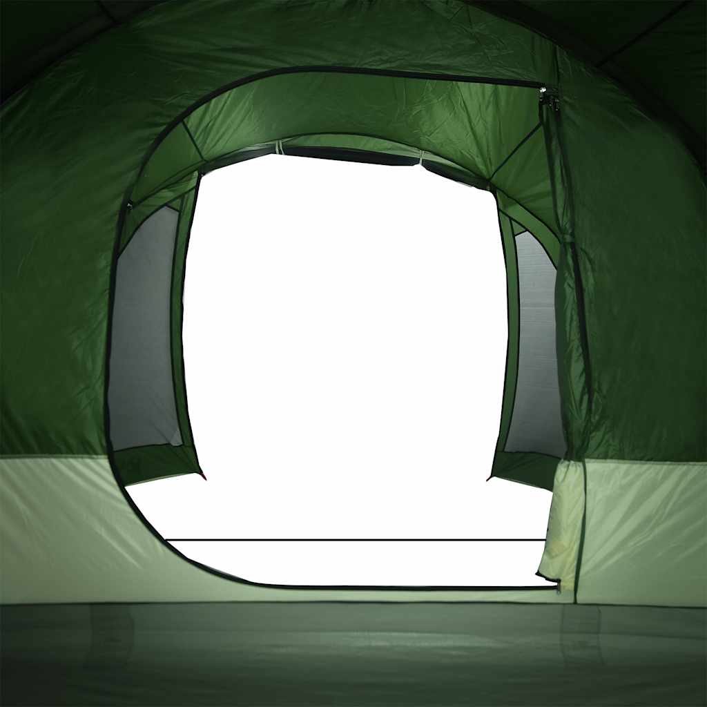 Tunneltelt For Camping 8 Personer Grønn Vanntett