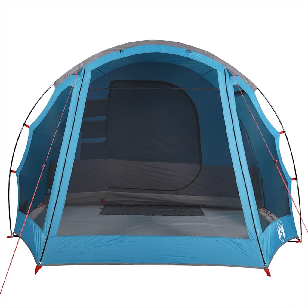 Tunneltelt For Camping 8 Personer Blå Vanntett