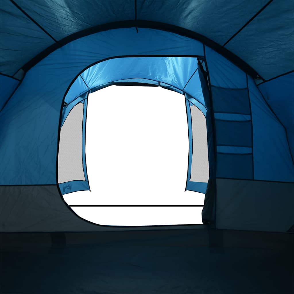 Tunneltelt For Camping 8 Personer Blå Vanntett