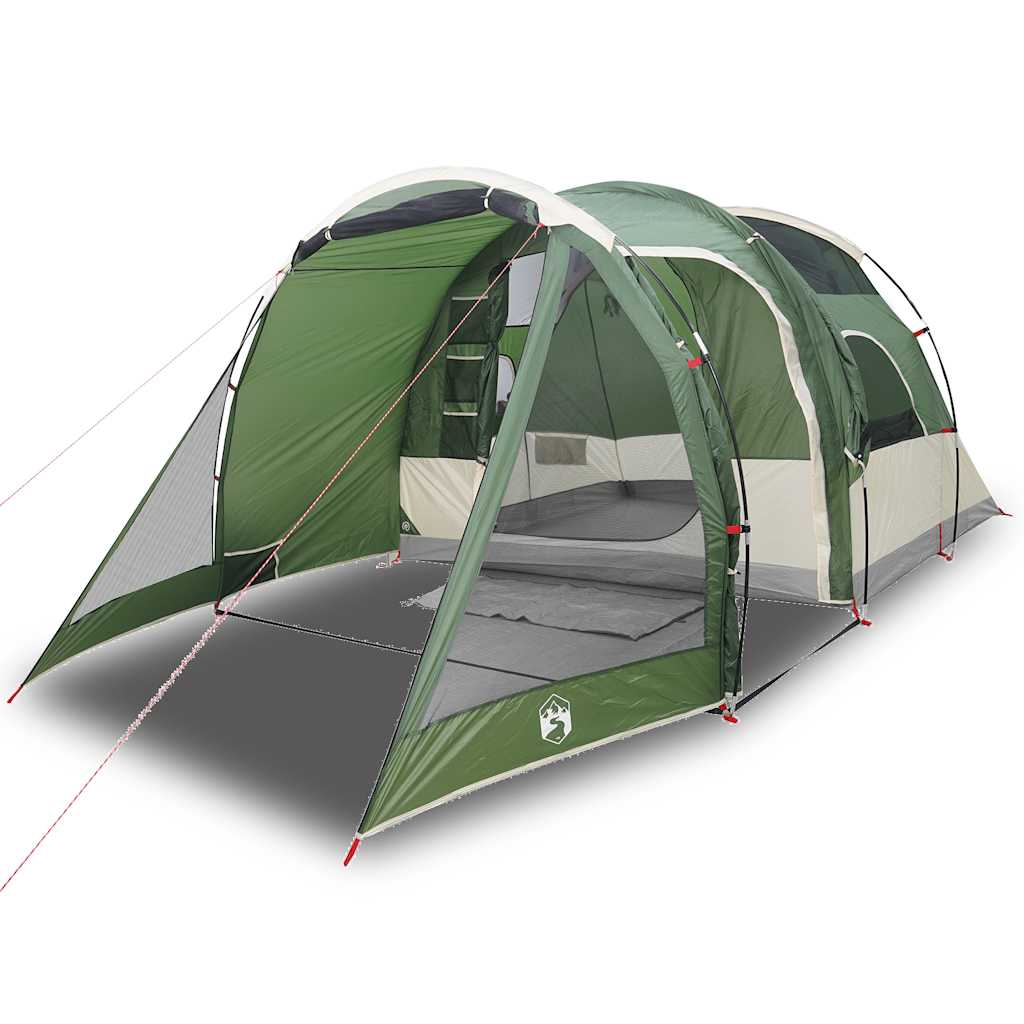 Tunneltelt For Camping 4 Personer Grønn Vanntett
