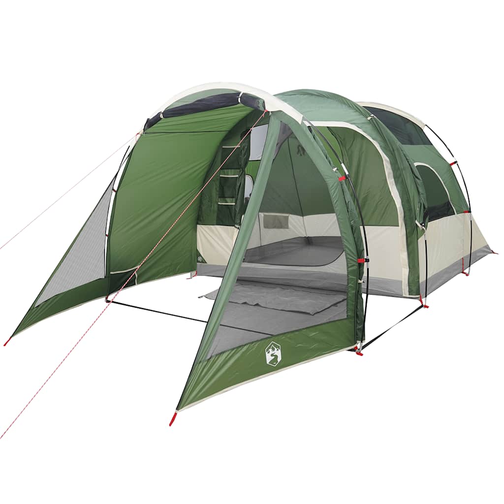 Tunneltelt For Camping 4 Personer Grønn Vanntett