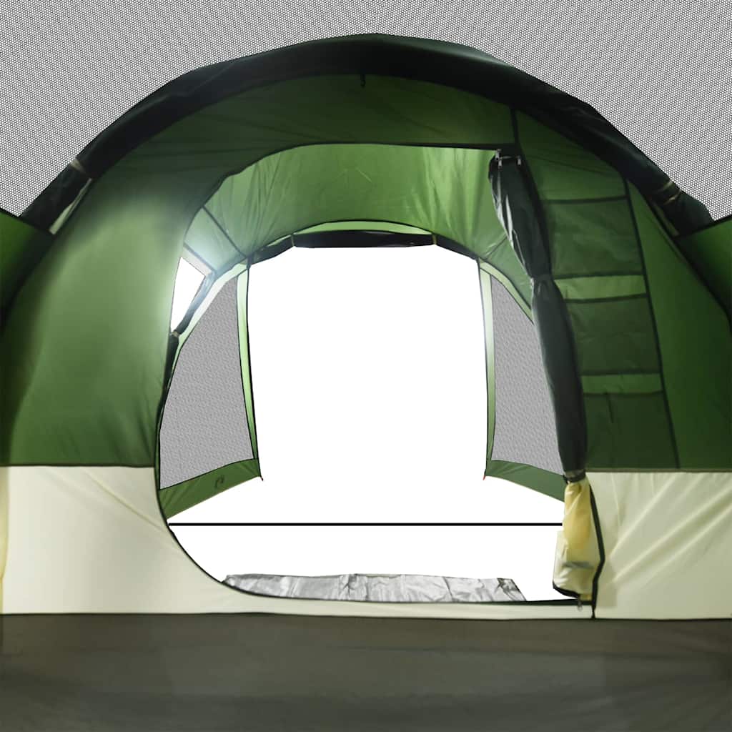 Tunneltelt For Camping 4 Personer Grønn Vanntett