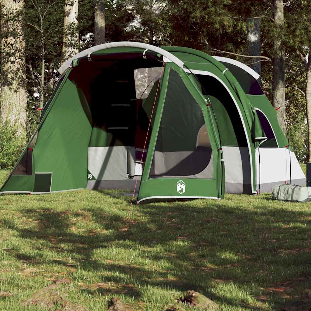 Tunneltelt For Camping 4 Personer Grønn Vanntett