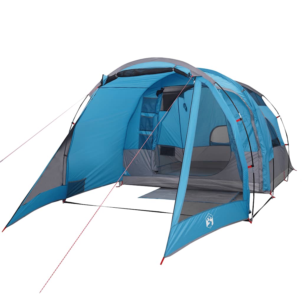 Tunneltelt For Camping 4 Personer Blå Vanntett