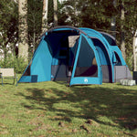 Tunneltelt For Camping 4 Personer Blå Vanntett