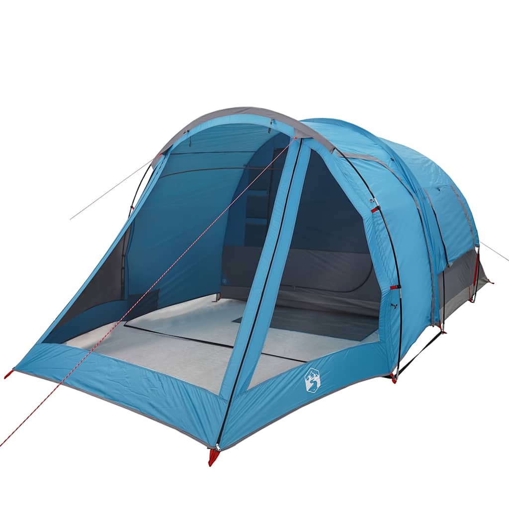 Tunneltelt For Camping 4 Personer Blå Vanntett