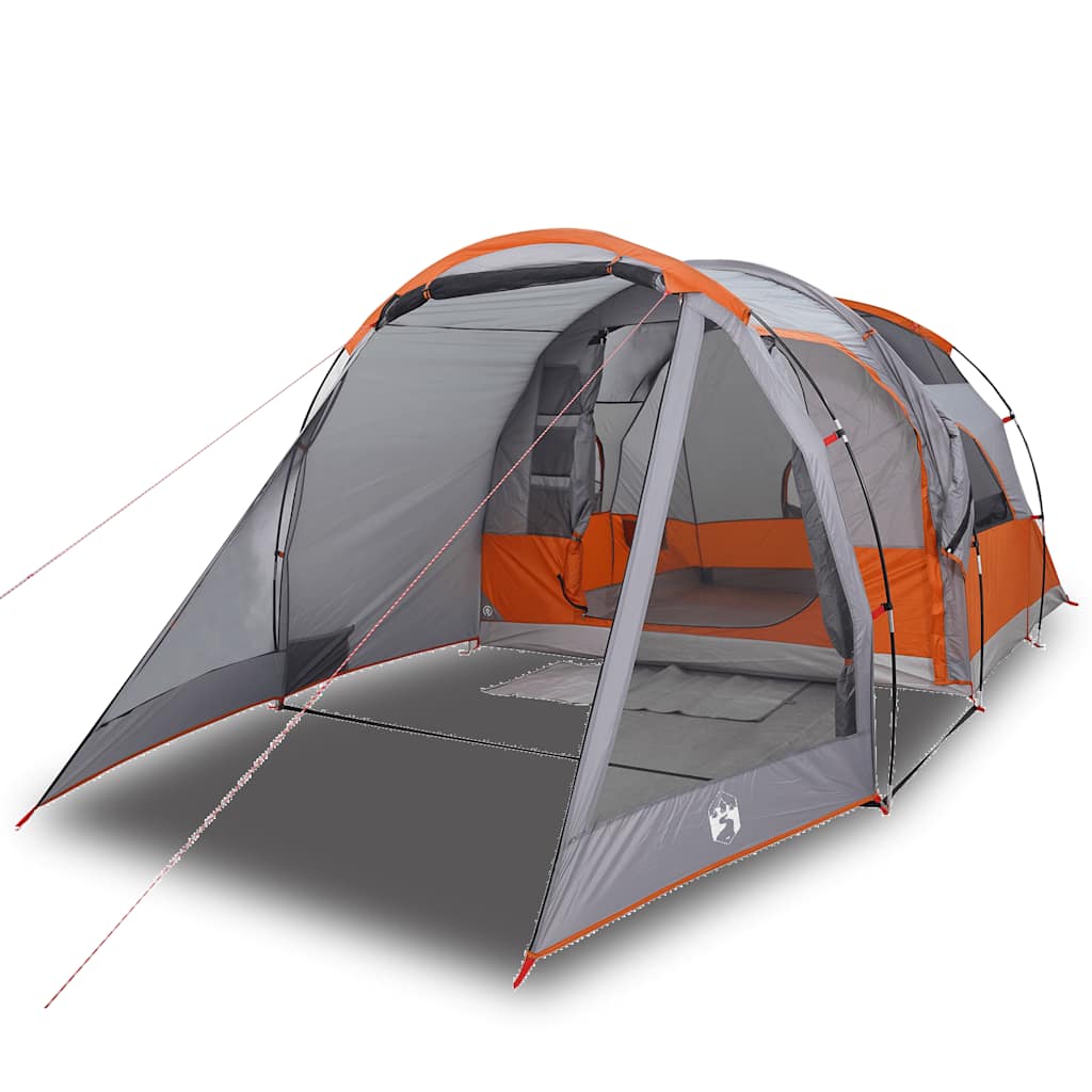Tunneltelt For Camping 4 Personer Grå Vanntett