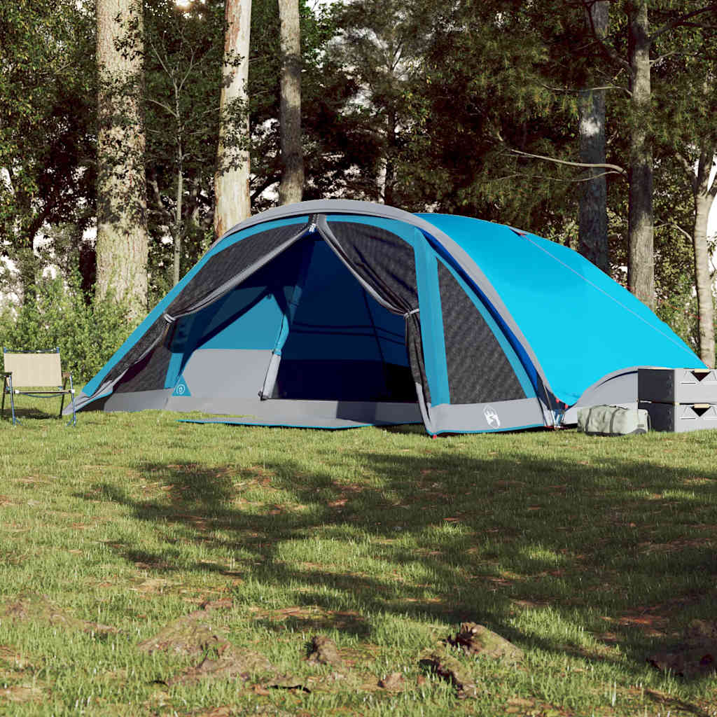 Campingtelt 6 Personer Blå Vanntett