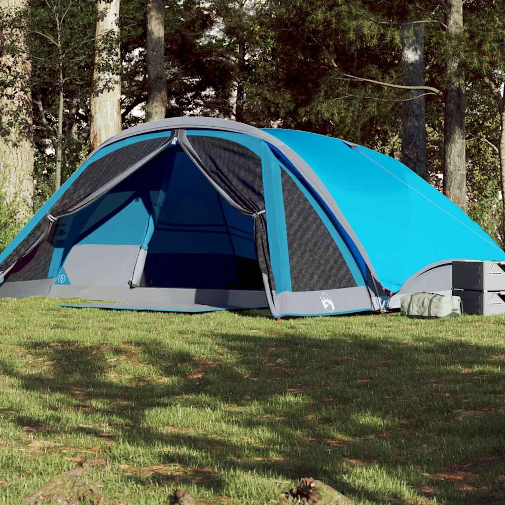 Campingtelt 6 Personer Blå Vanntett