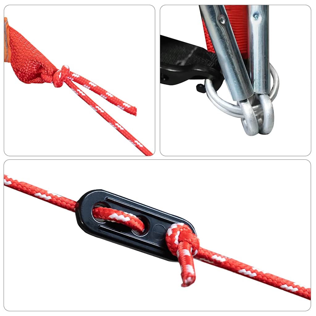 Tunneltelt For Camping 8 Personer Grønn Vanntett