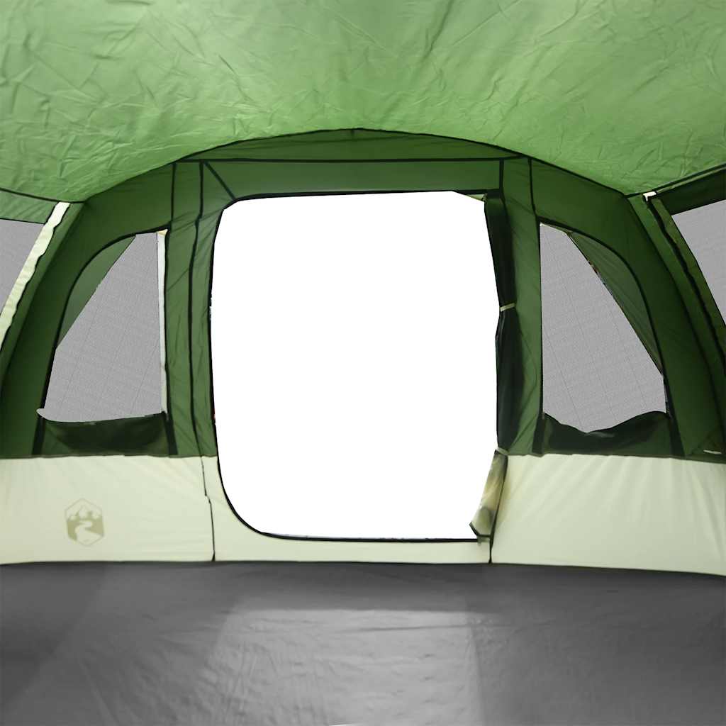 Tunneltelt For Camping 8 Personer Grønn Vanntett