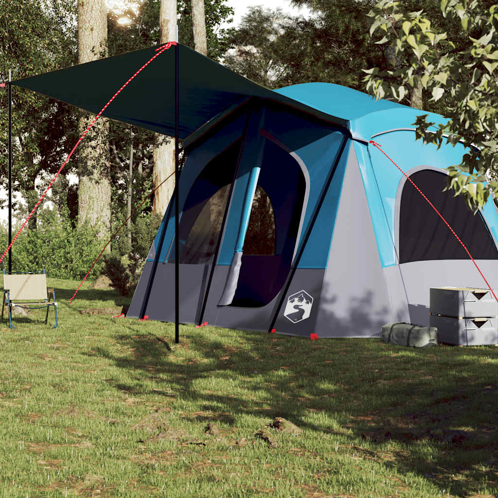 Campingtelt 5 Personer Blå Vanntett