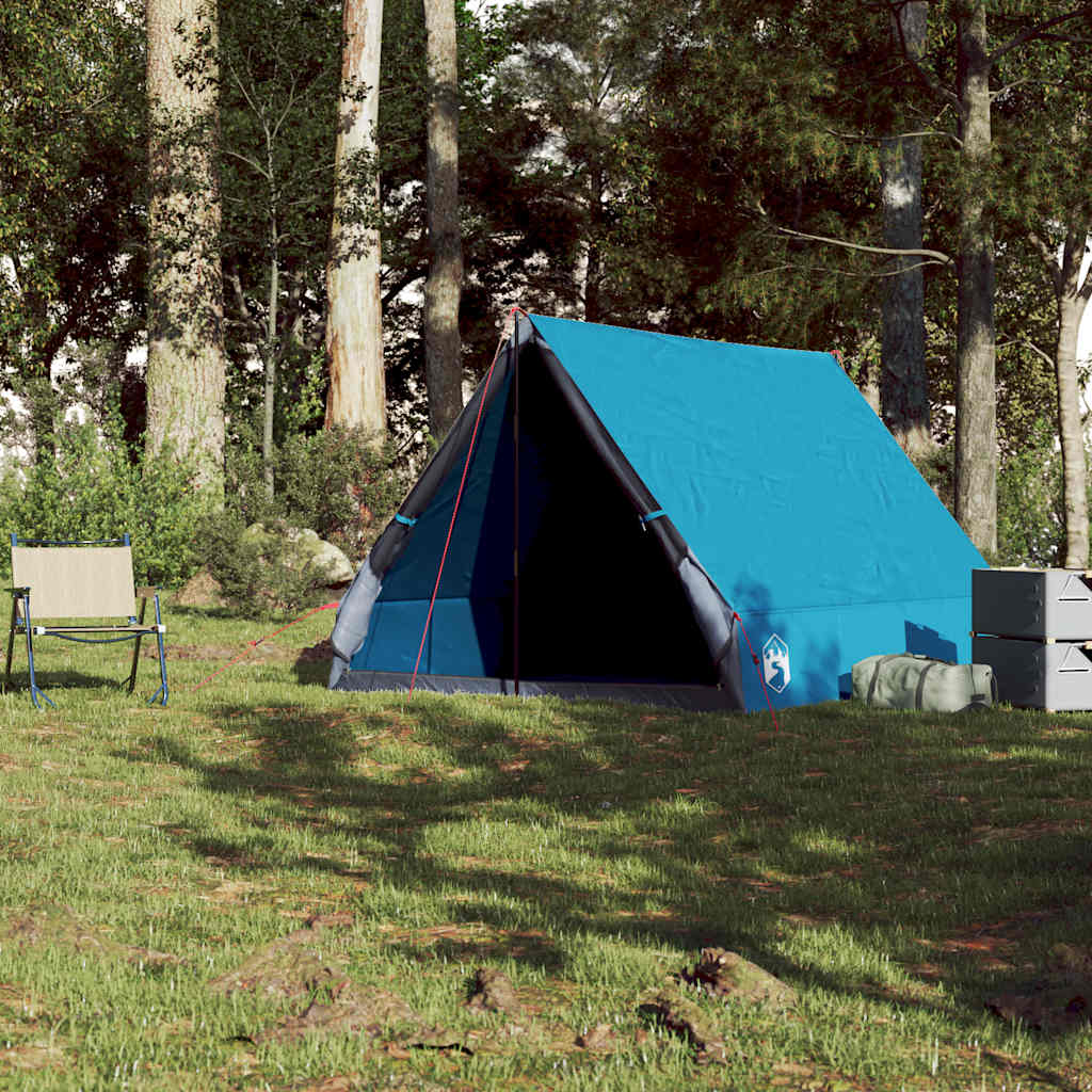 Campingtelt A-Ramme 2 Personer Blå Vanntett