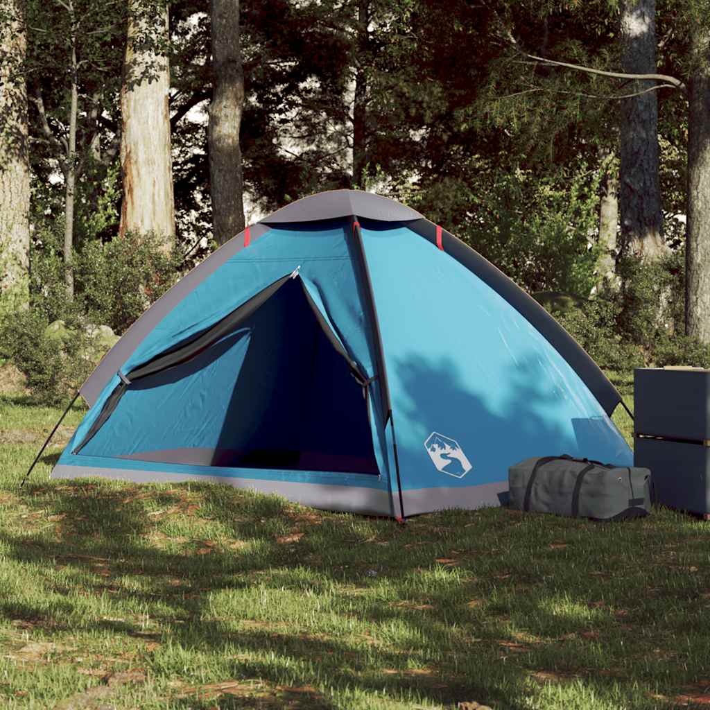 Kuppeltelt For Camping 1 Person Blå Vanntett