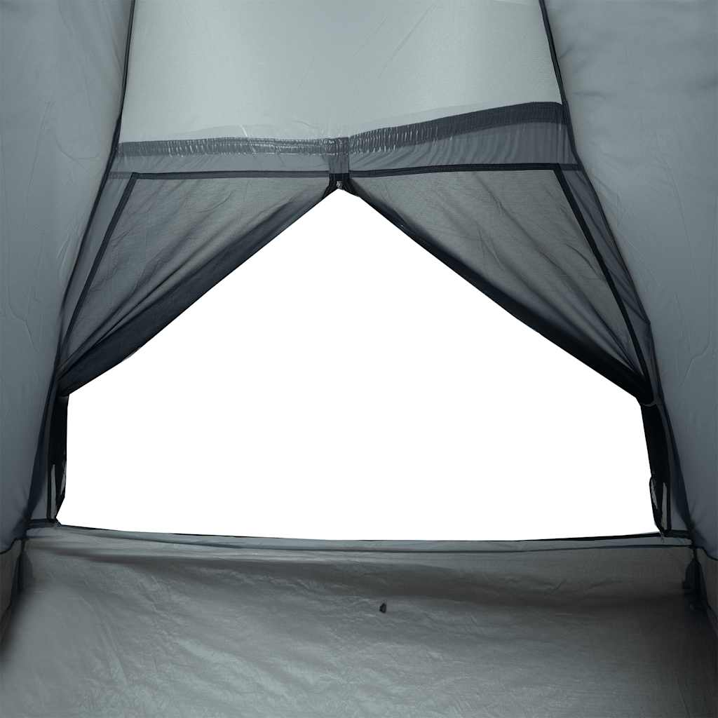 Kuppeltelt For Camping 2 Personer Grå Og Oransje Vanntett