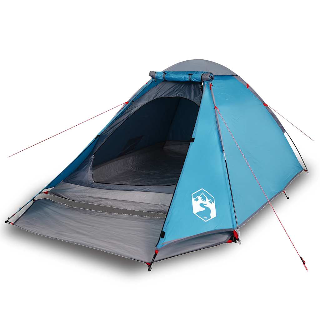 Kuppeltelt For Camping 1 Person Blå Vanntett