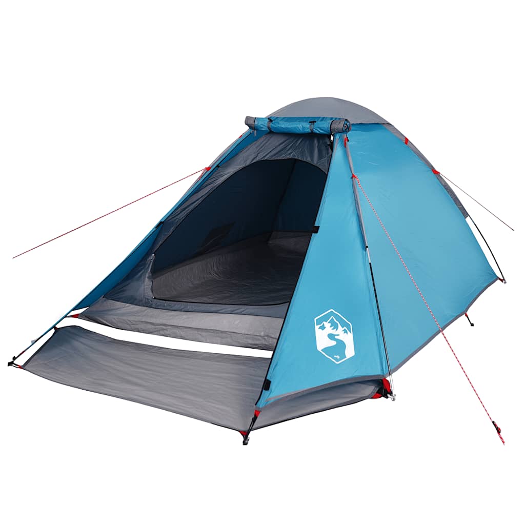Kuppeltelt For Camping 1 Person Blå Vanntett