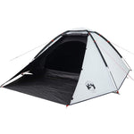 Kuppeltelt For Camping 2 Personer Hvit Blendingsstoff Vanntett