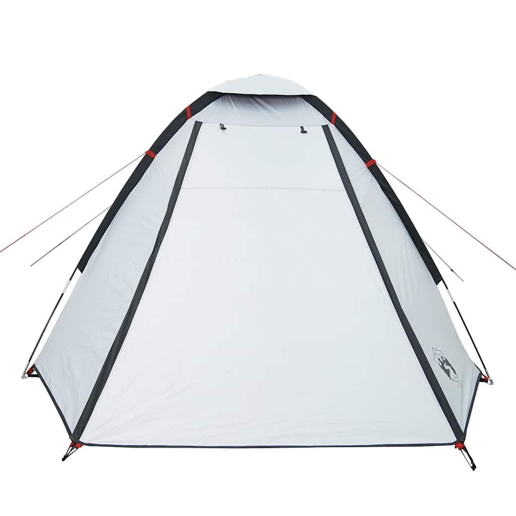Kuppeltelt For Camping 2 Personer Hvit Blendingsstoff Vanntett