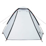 Kuppeltelt For Camping 2 Personer Hvit Blendingsstoff Vanntett