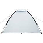 Kuppeltelt For Camping 2 Personer Hvit Blendingsstoff Vanntett