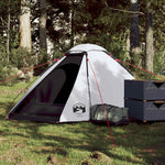 Kuppeltelt For Camping 2 Personer Hvit Blendingsstoff Vanntett